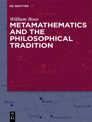 cover image of Metamathematics and the Philosophical Tradition